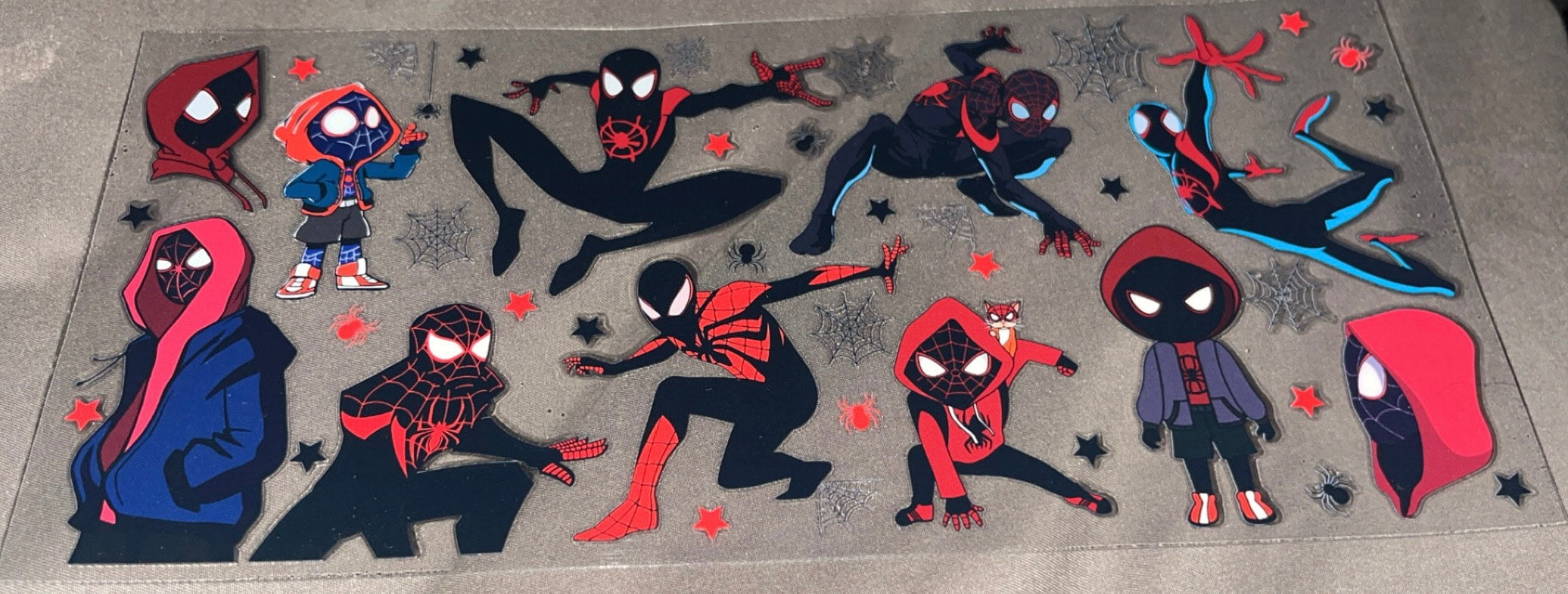 Black and red spider man