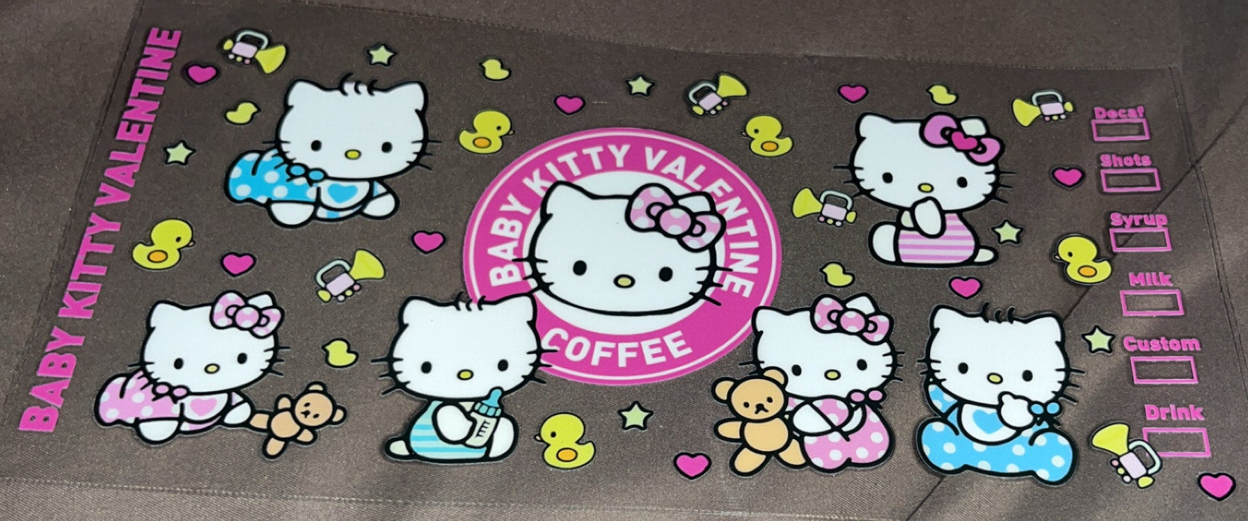 Baby Kitty Valentine, coffee