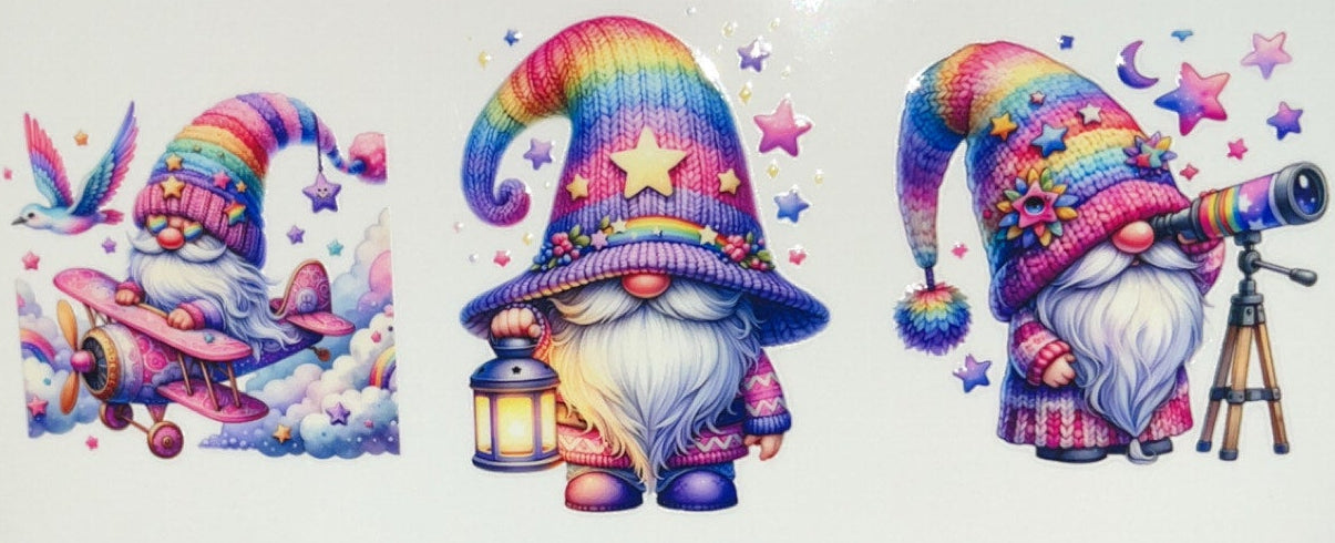 Rainbow Gnomes (pink plane)