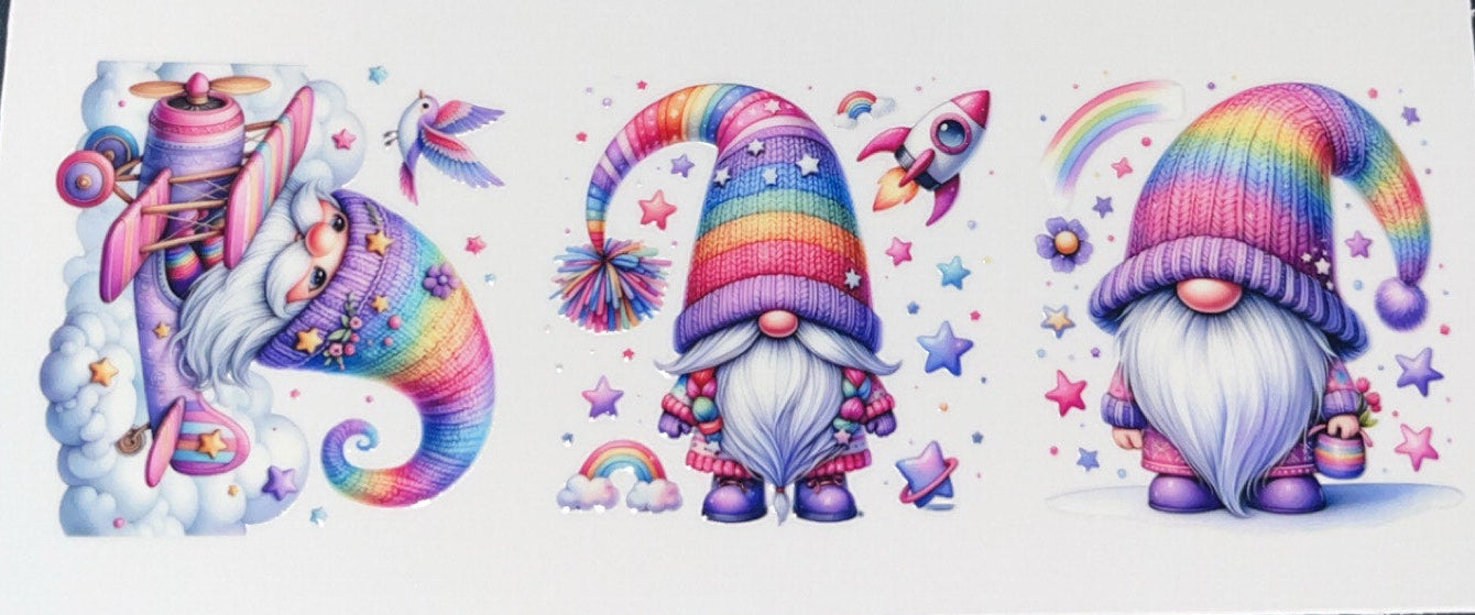Rainbow color Gnomes (Airplane)
